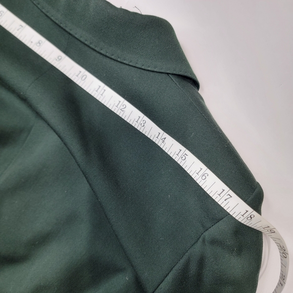MaxMara Vintage Women's Suit Skirt Jacket Green - Picture 14 of 14